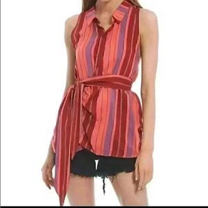 Free People Mackenzie Wrap Top Size Large